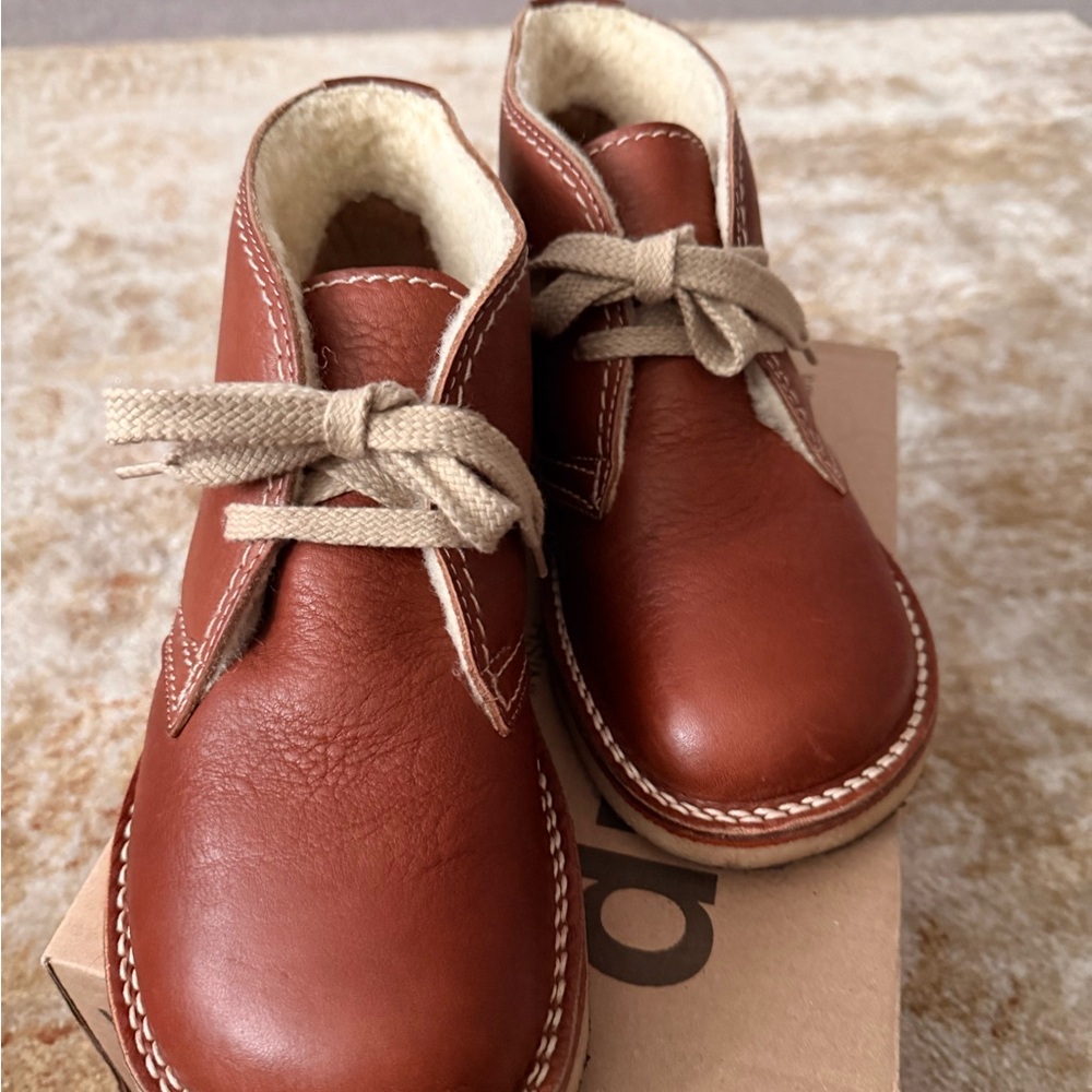 Classic Brown Leather Ankle Boots - Picture 2 of 8